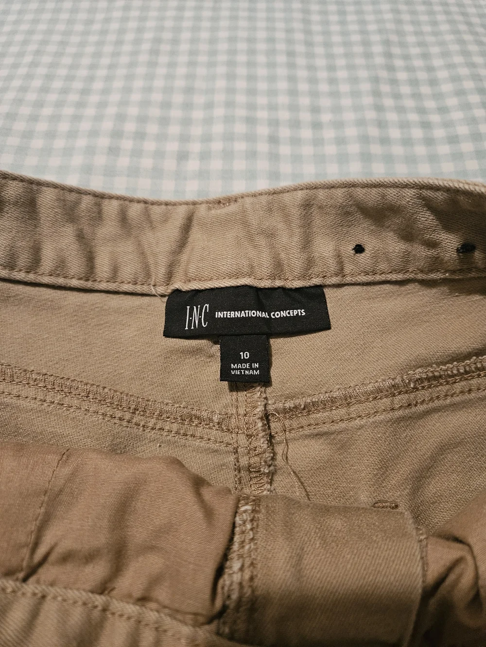 INC International Concepts Men's Cargo Pants in Beige-Tan